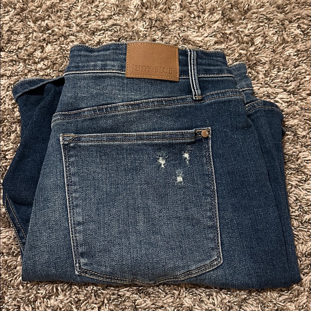 Judy Blue Bermuda Denim Jean Shorts Blue 3XL - Picture 8 of 8